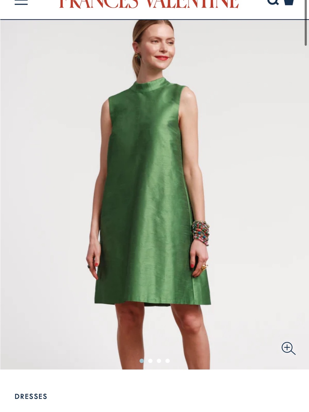 Frances Valentine Sleeveless diplomat A-Line Dress